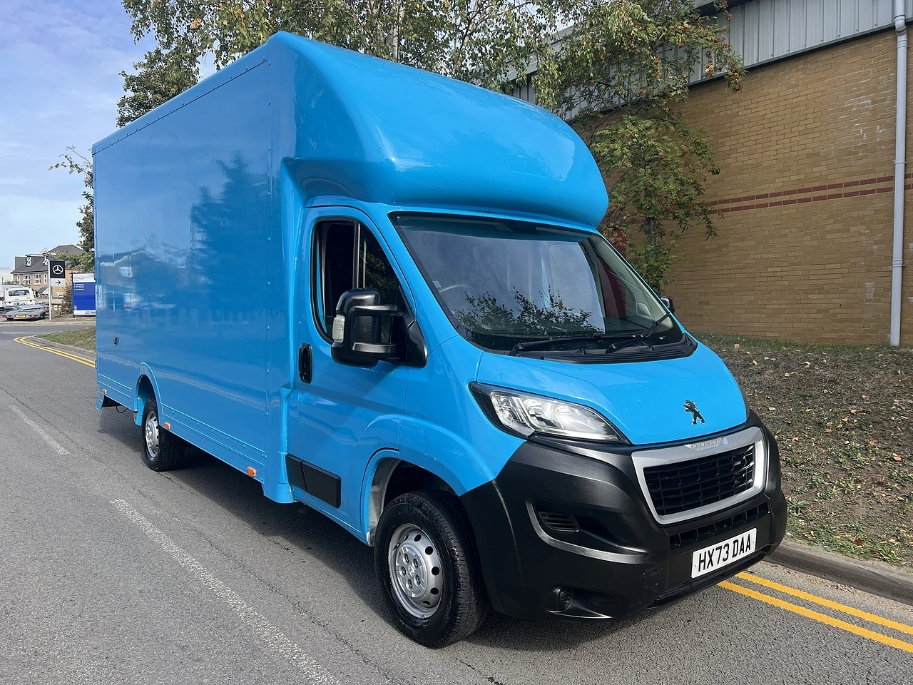 2023 Peugeot Boxer Luton Box Van — front three-quarter view