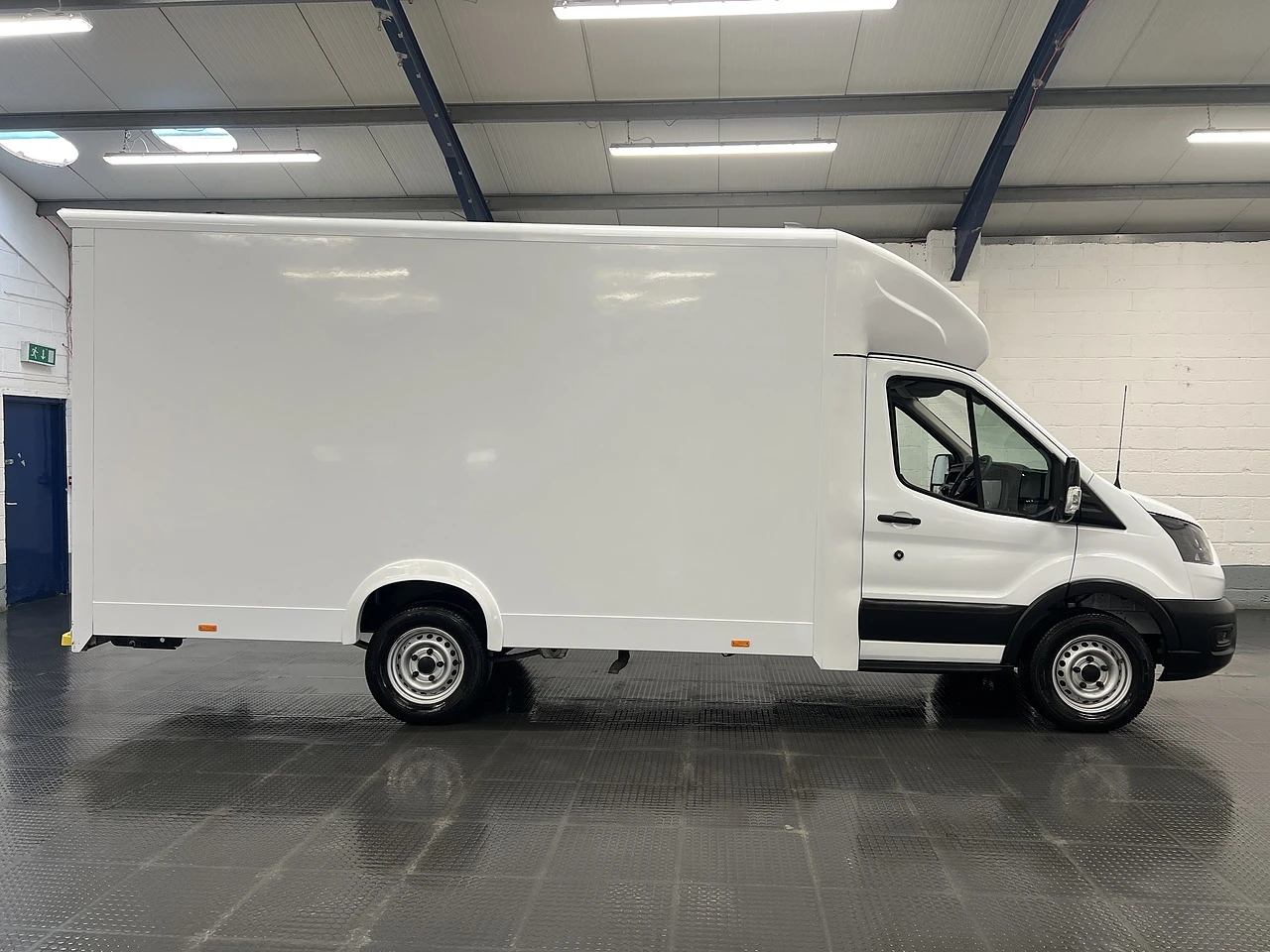 2022 Ford Transit Luton Low Loader Van — side view