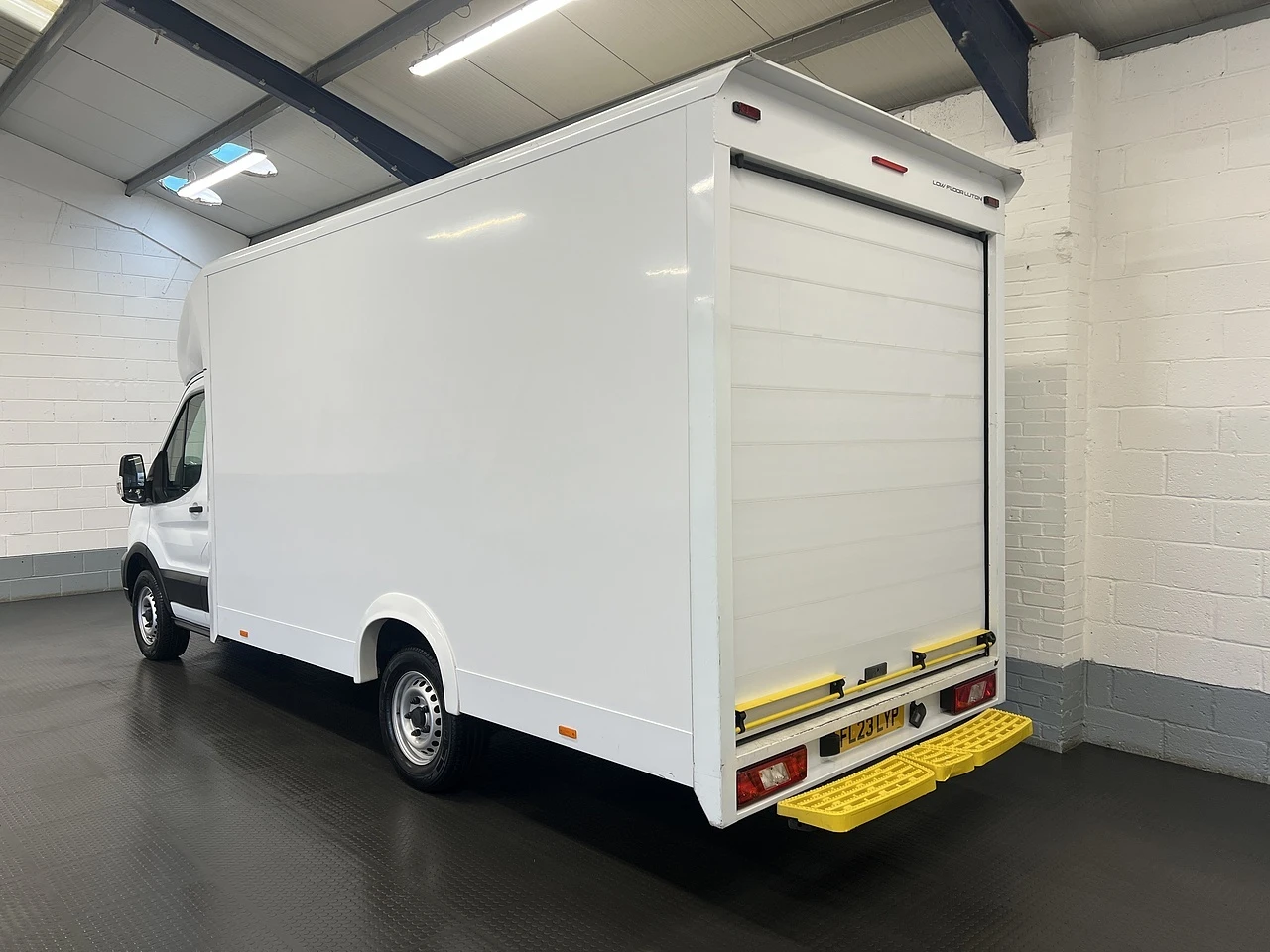 2023 Ford Transit Luton Low Loader Van — rear three-quarter view