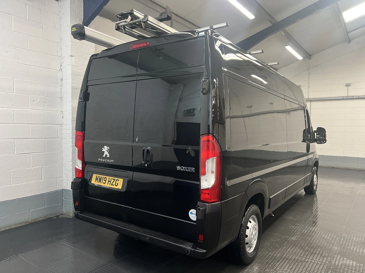 2019 Peugeot Boxer High Roof Panel Van — rear three-quarter view