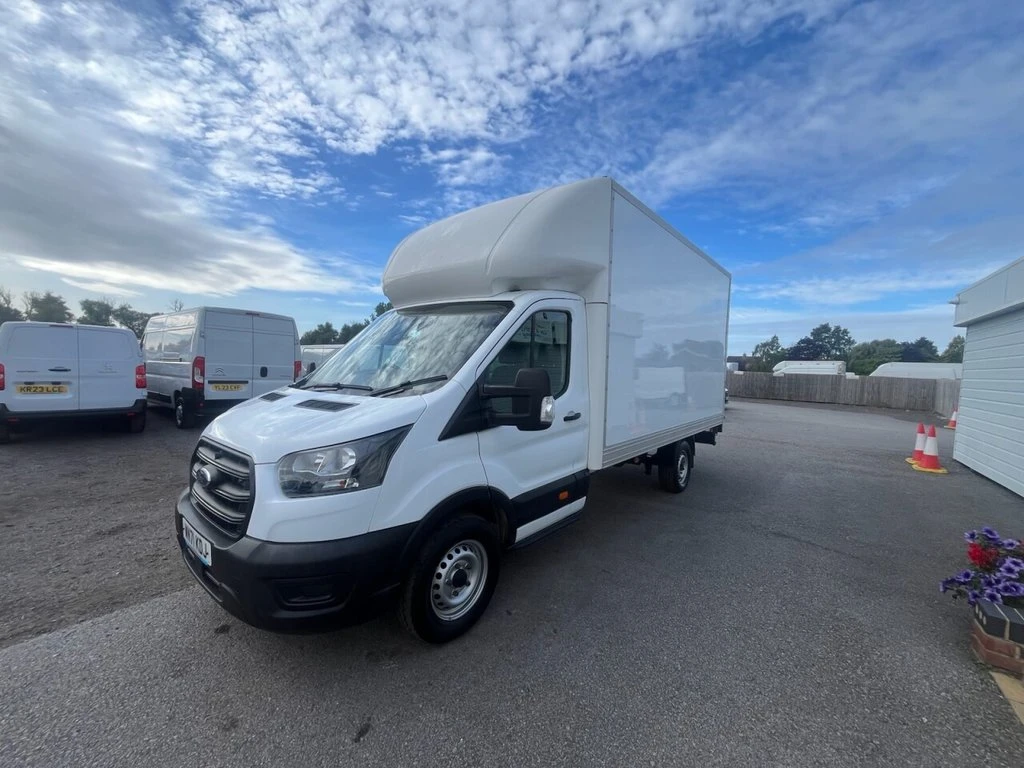 2022 Ford Transit Luton Box Van — front three-quarter view