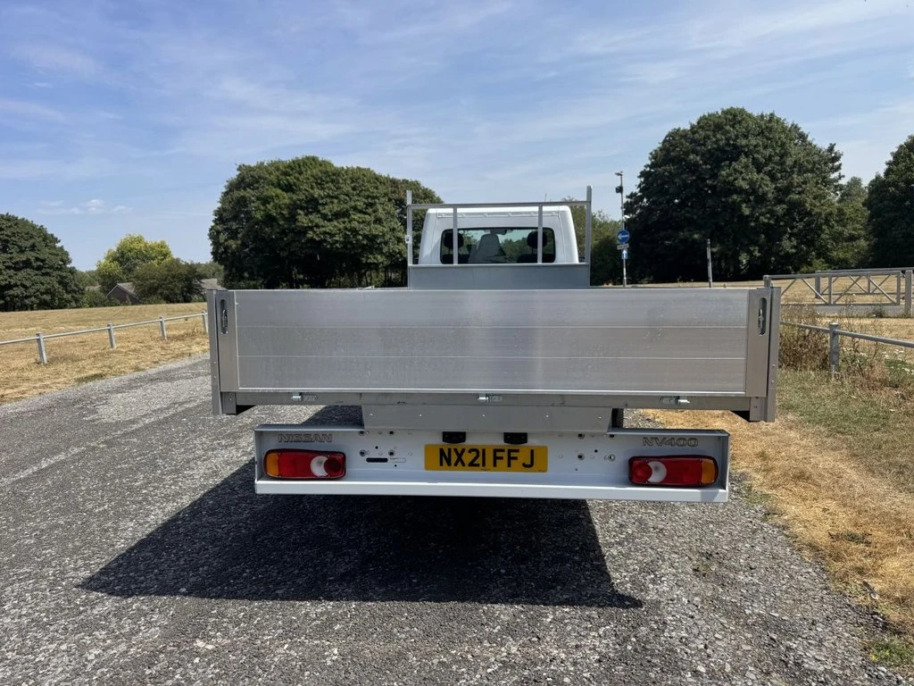 2021 Nissan NV400 Dropside Van — rear view