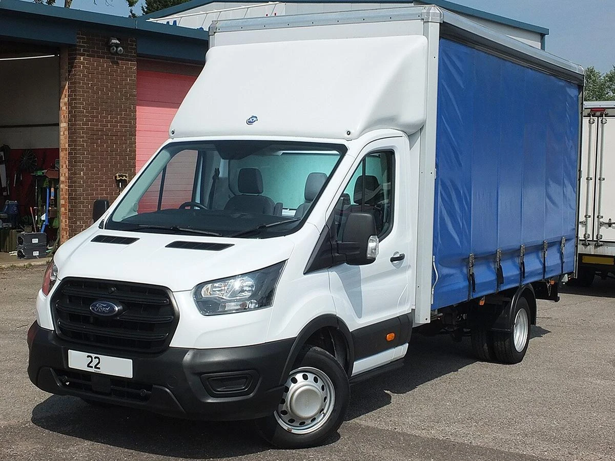 2022 Ford Transit CurtainSider Van — front three-quarter view
