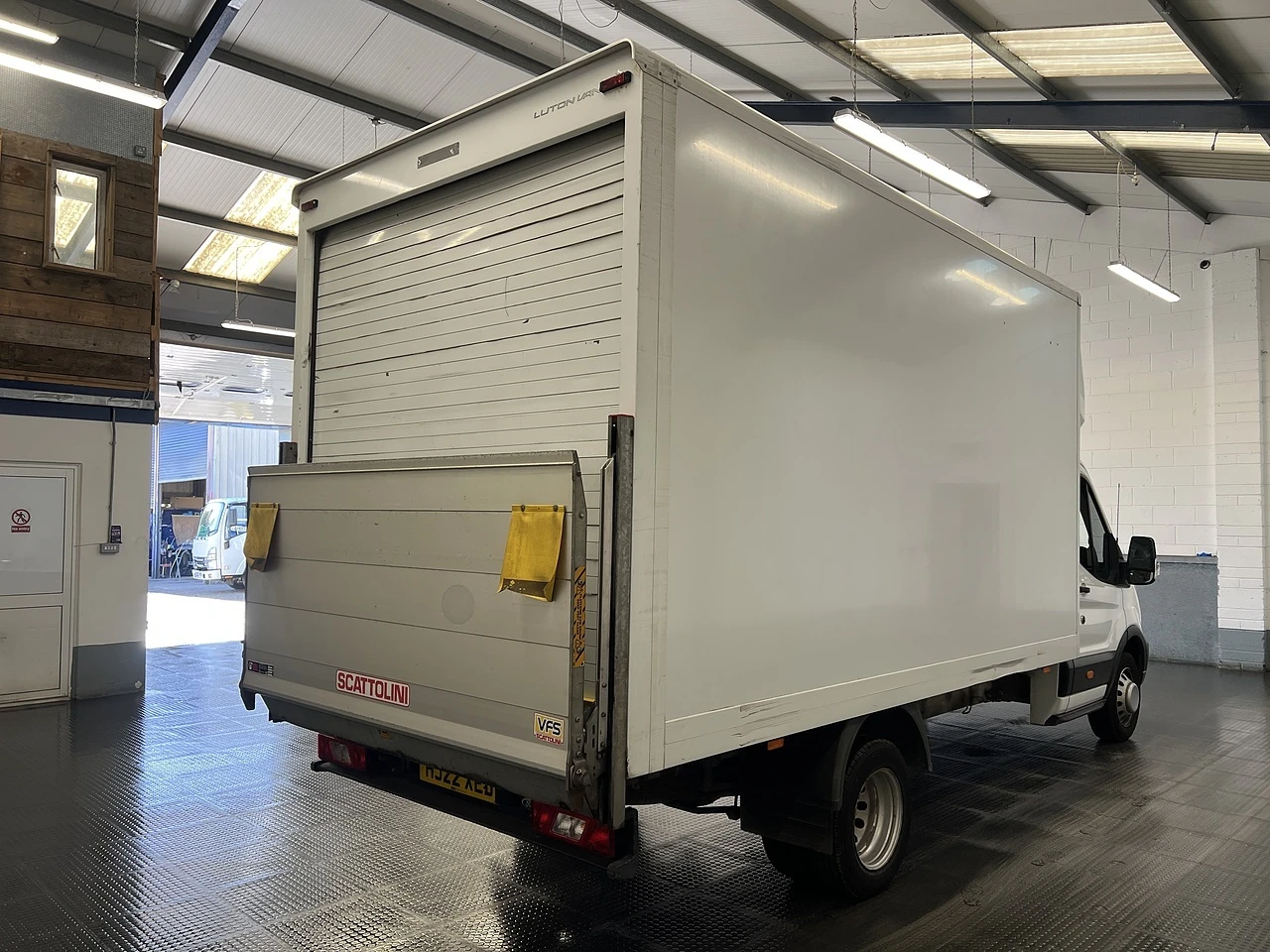 2022 Ford Transit Luton Box Van — rear three-quarter view