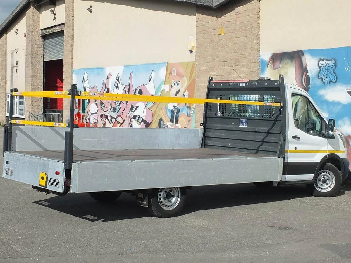 2022 Ford Transit Dropside Van — rear three-quarter view