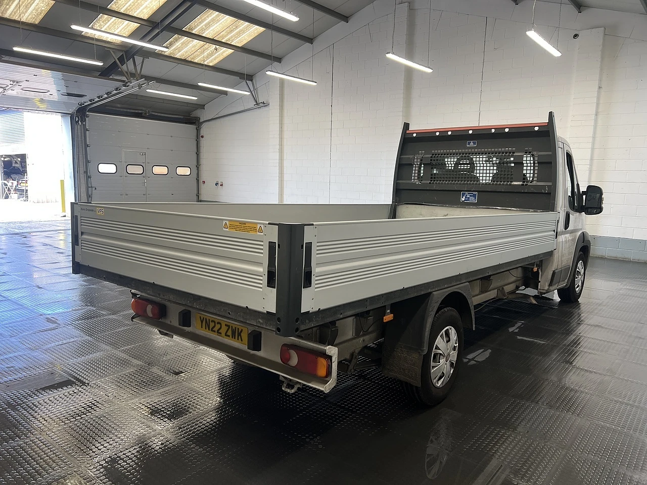 2022 Fiat Ducato Dropside Van — rear three-quarter view