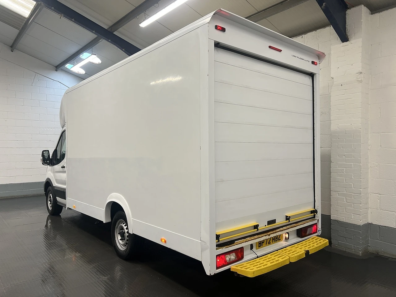 2022 Ford Transit Luton Low Loader Van — rear three-quarter view