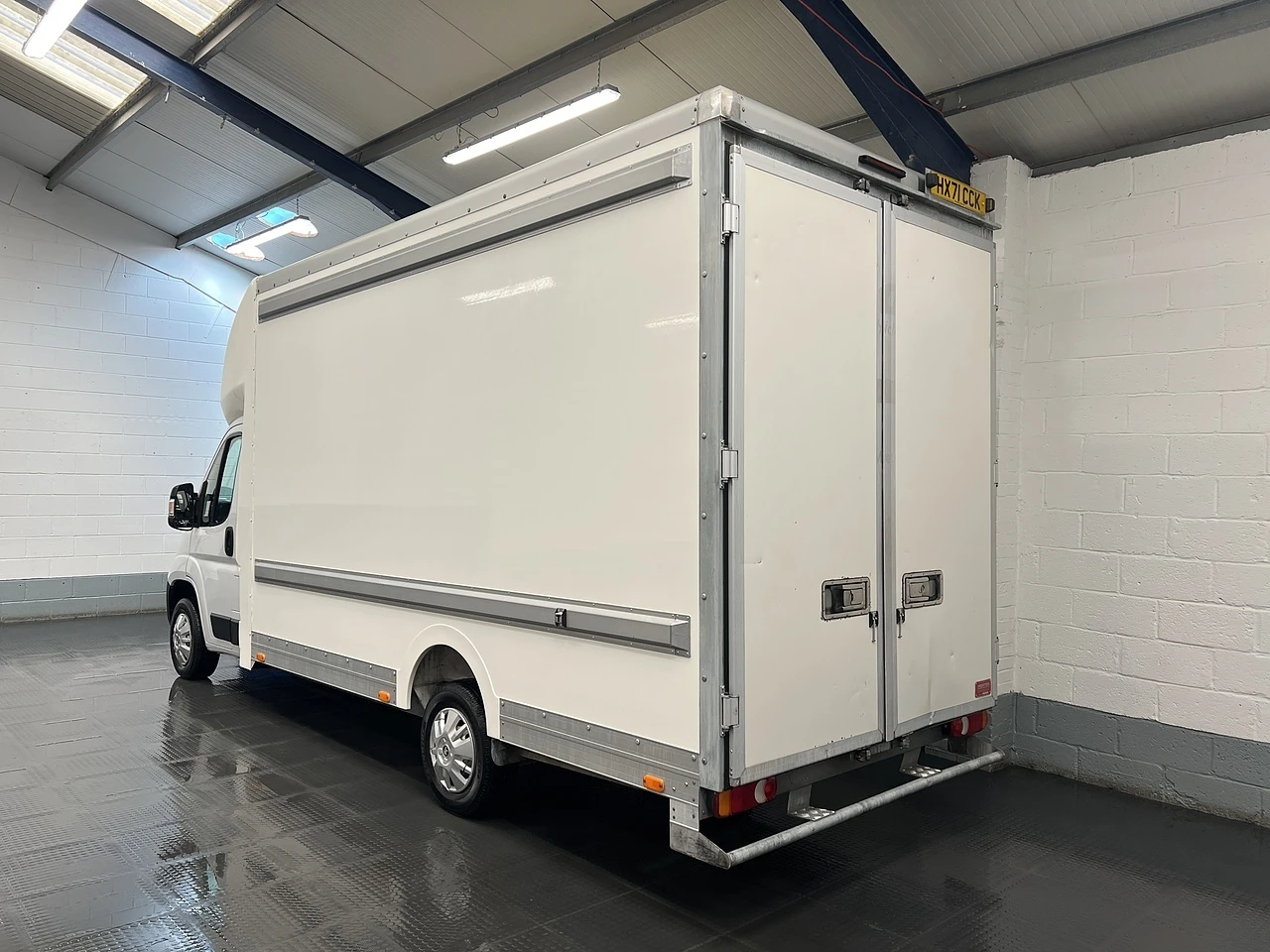 2021 Peugeot Boxer Luton Low Loader Van — rear three-quarter view