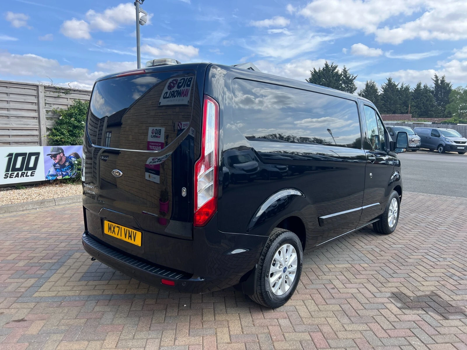 2021 Ford Transit Custom Panel Van — rear three-quarter view