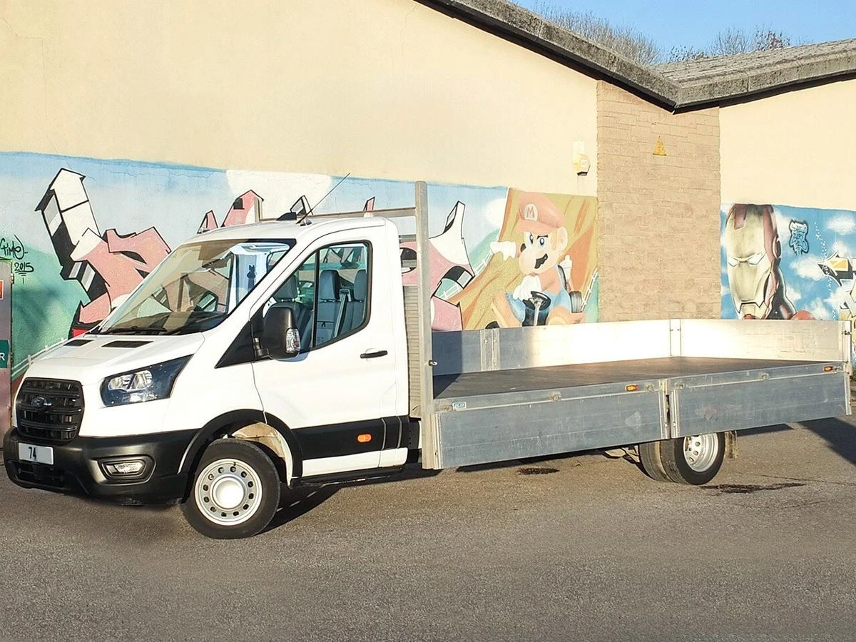 2024 Ford Transit Dropside Van — front three-quarter view