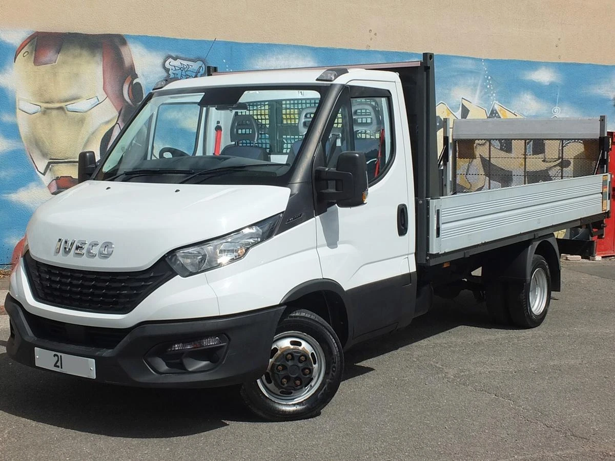 2021 Iveco Daily Dropside Van — front three-quarter view