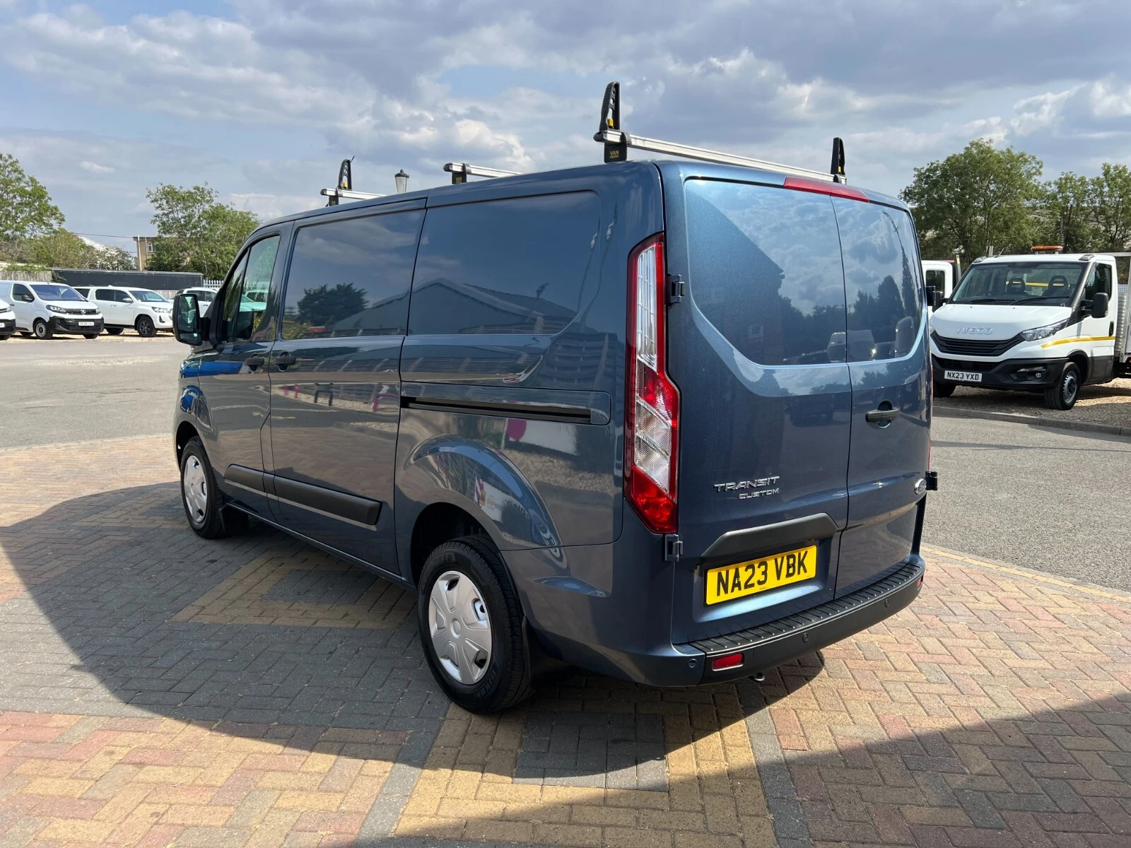 2023 Ford Transit Custom Panel Van — rear three-quarter view