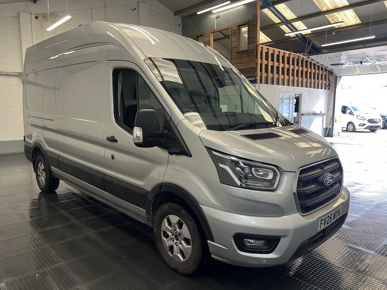 2025 Ford Transit High Roof Panel Van — front three-quarter view