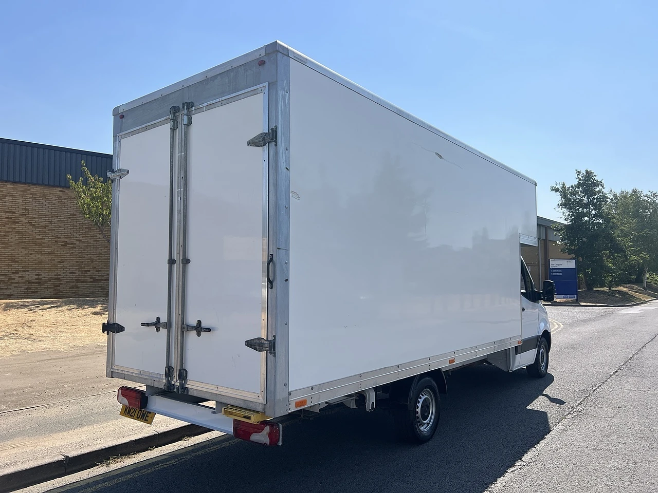 2021 Mercedes-Benz Sprinter Luton Box Van — rear three-quarter view