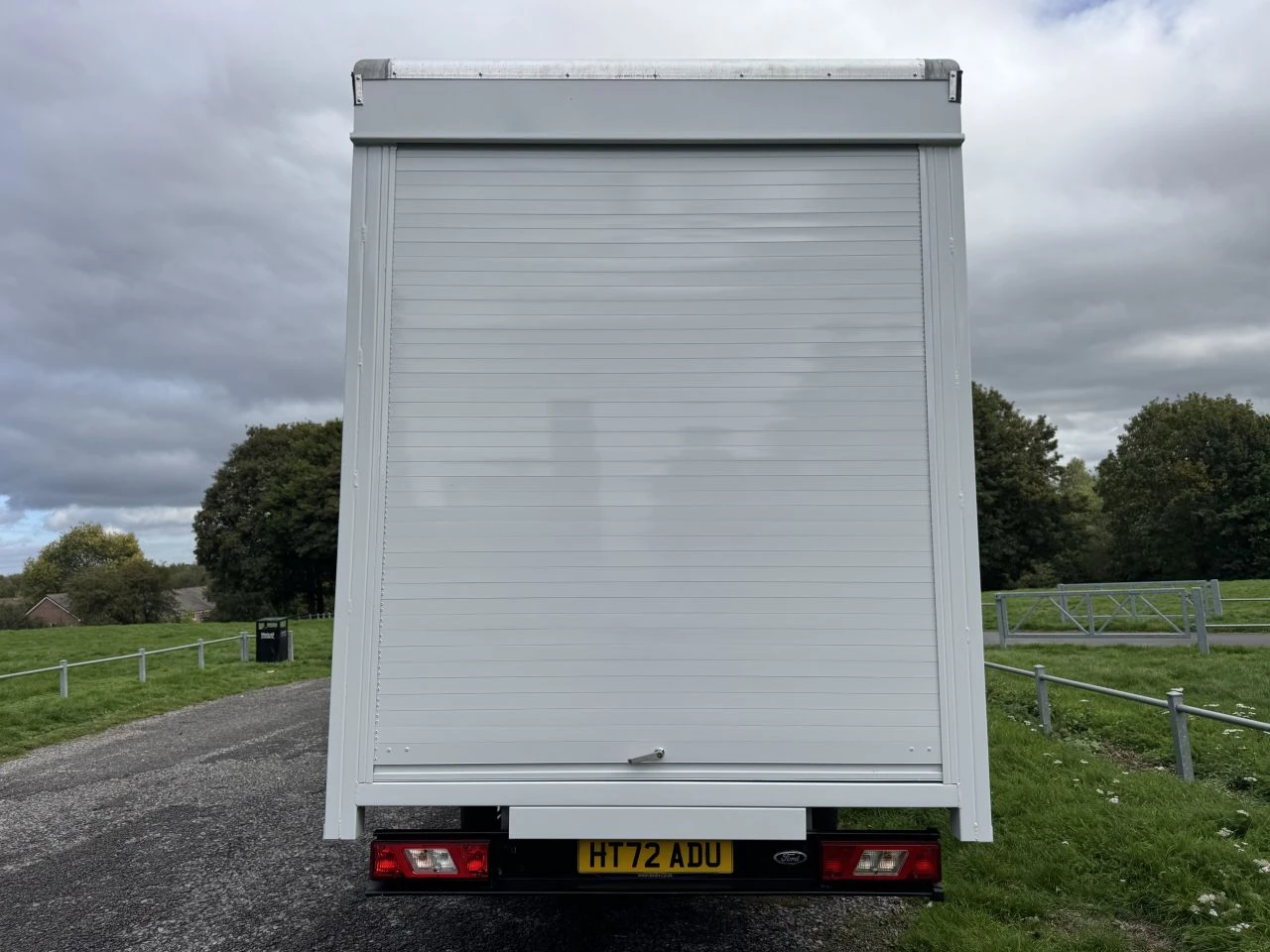 2022 Ford Transit CurtainSider Van — rear view