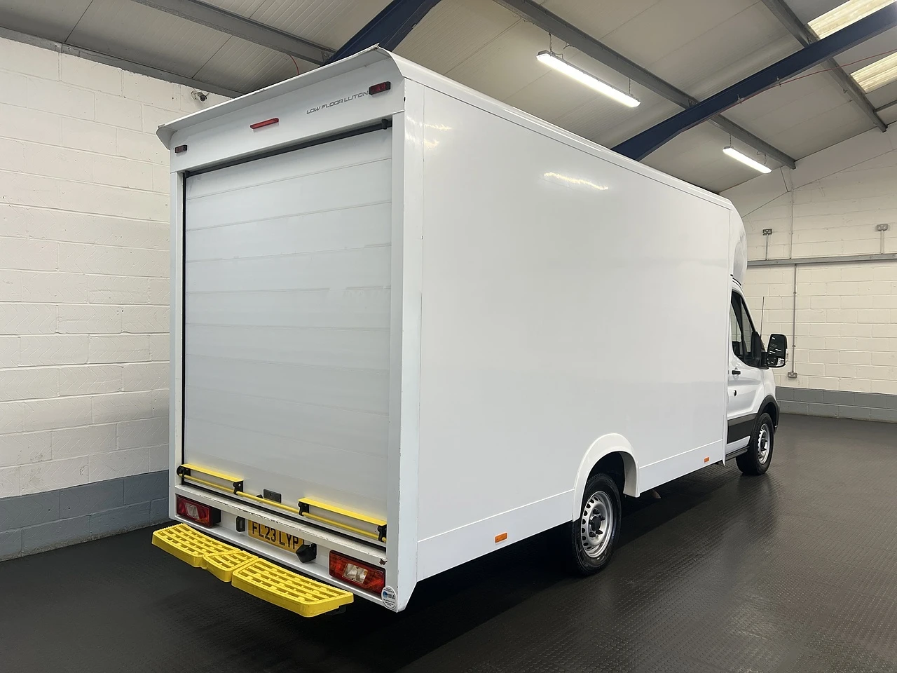 2023 Ford Transit Luton Low Loader Van — rear three-quarter view