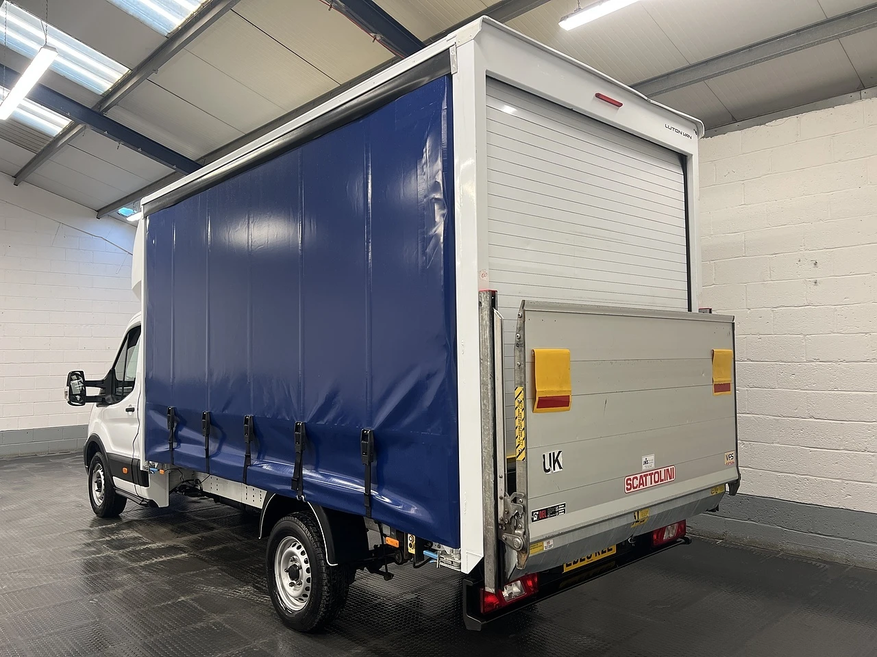 2023 Ford Transit CurtainSider Van — rear three-quarter view