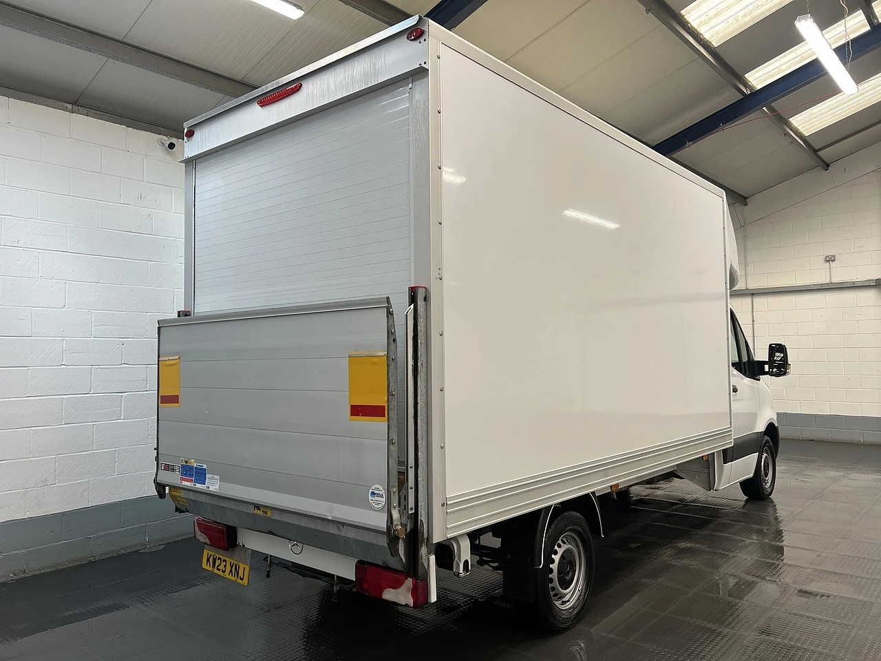 2023 Mercedes-Benz Sprinter Luton Box Van — rear three-quarter view