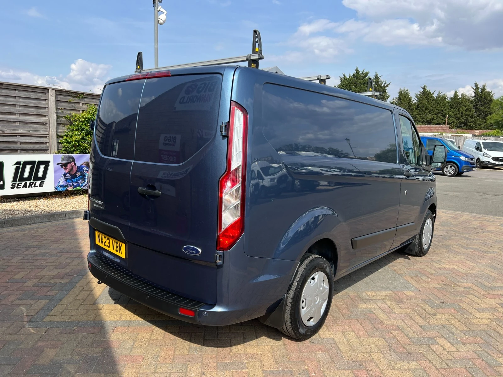 2023 Ford Transit Custom Panel Van — rear three-quarter view