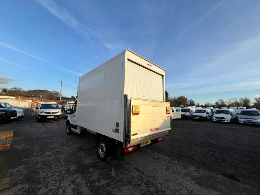 2022 Ford Transit Luton Box Van — rear three-quarter view