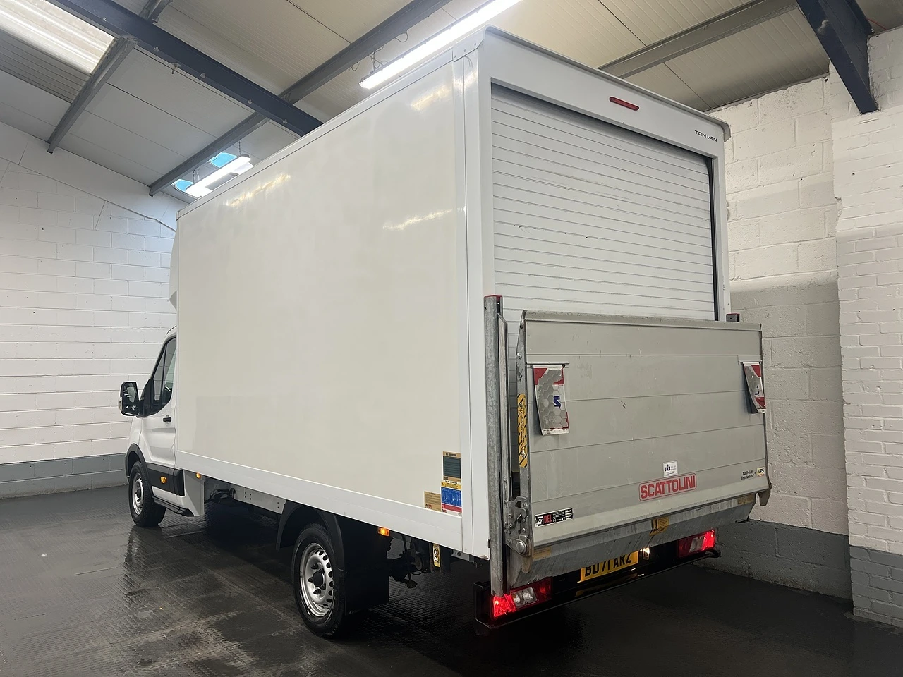 2021 Ford Transit Luton Box Van — rear three-quarter view