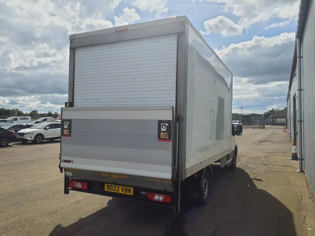 2022 Ford Transit Luton Box Van — rear three-quarter view