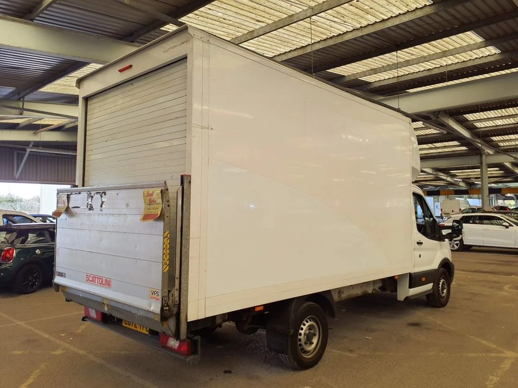 2022 Ford Transit Luton Box Van — rear three-quarter view