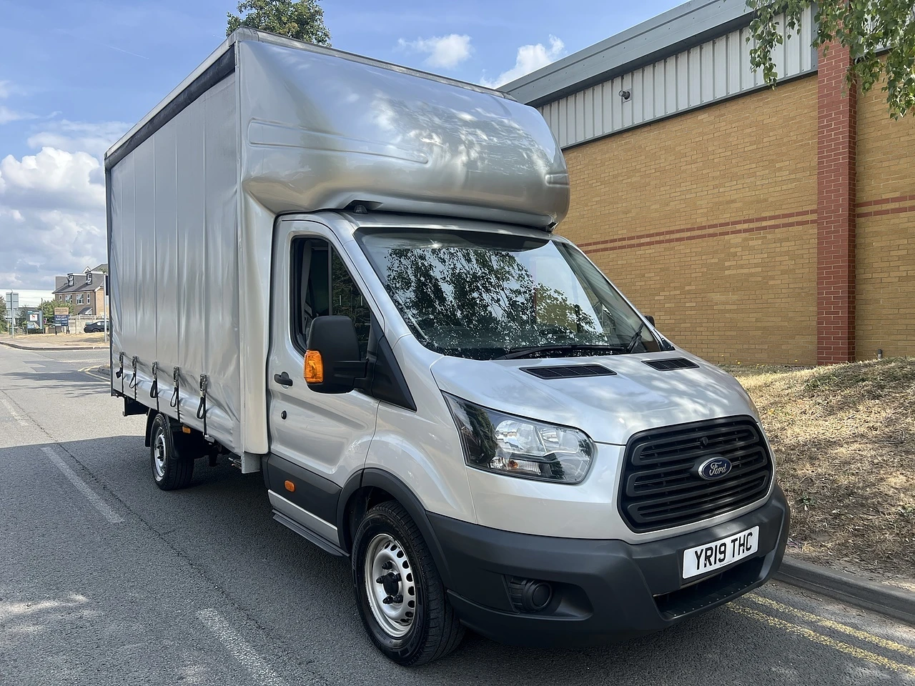2019 Ford Transit CurtainSider Van — front three-quarter view