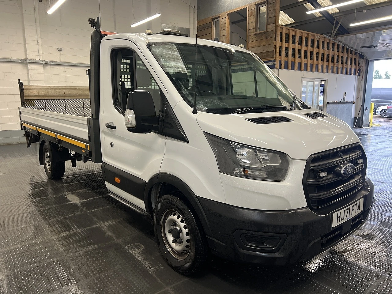 2021 Ford Transit Dropside Van — front three-quarter view