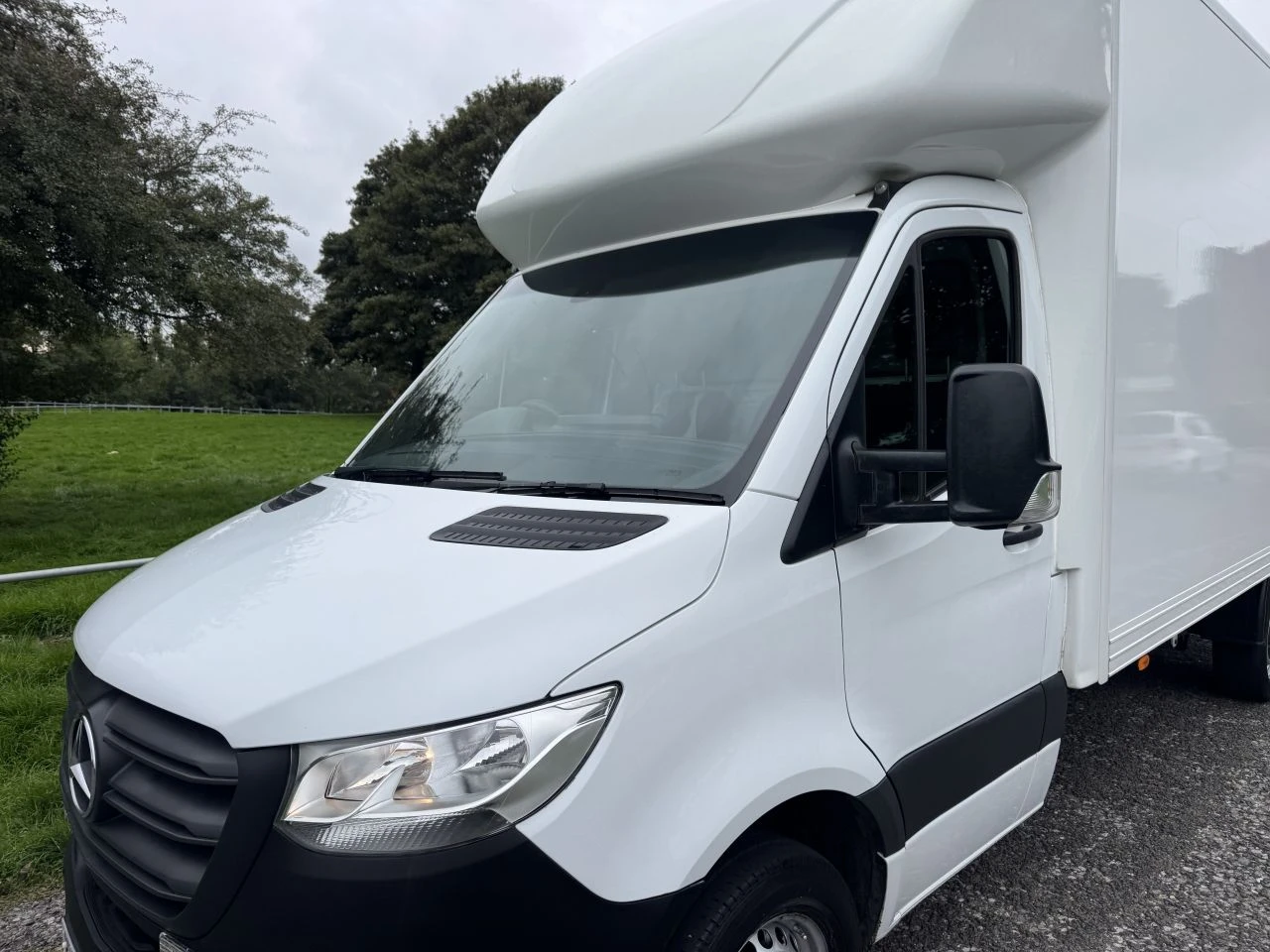 2022 Mercedes-Benz Sprinter Luton Box Van — front three-quarter view