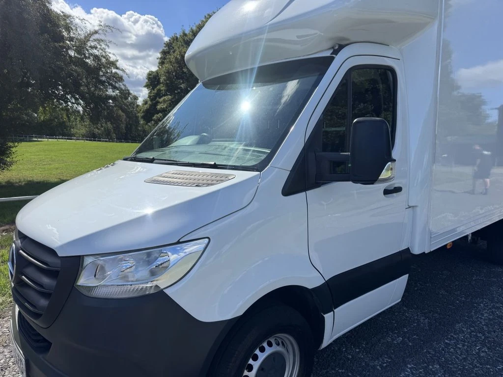 2022 Mercedes-Benz Sprinter Luton Box Van — front three-quarter view
