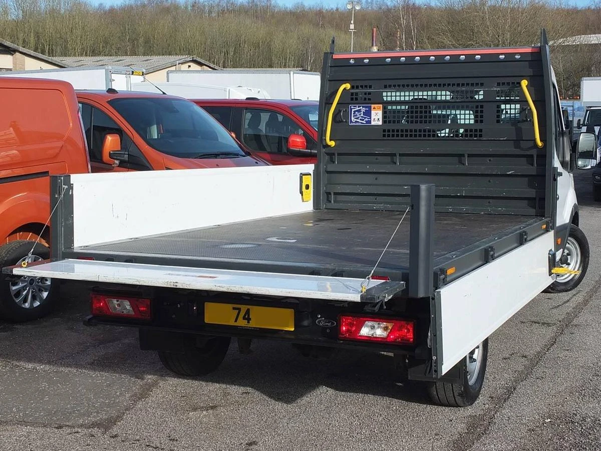 2024 Ford Transit Dropside Van — rear three-quarter view