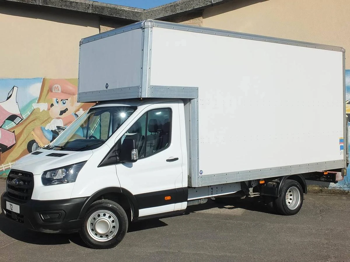 2022 Ford Transit Luton Box Van — front three-quarter view