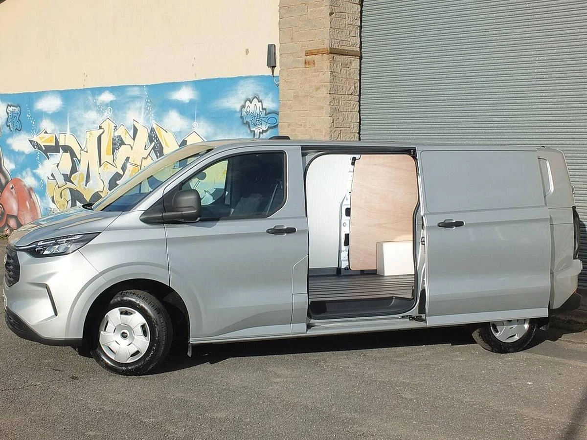2024 Ford Transit Custom Panel Van — front three-quarter view
