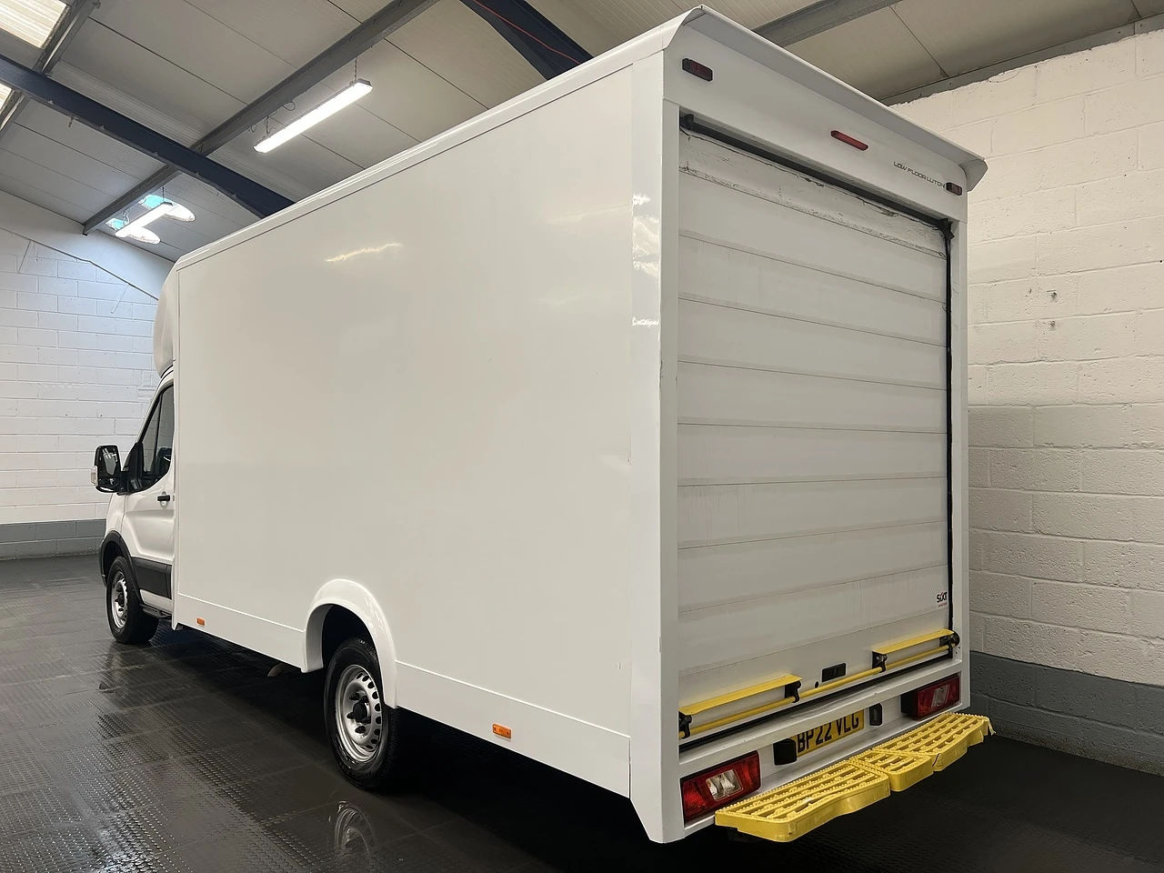 2022 Ford Transit Luton Box Van — rear three-quarter view