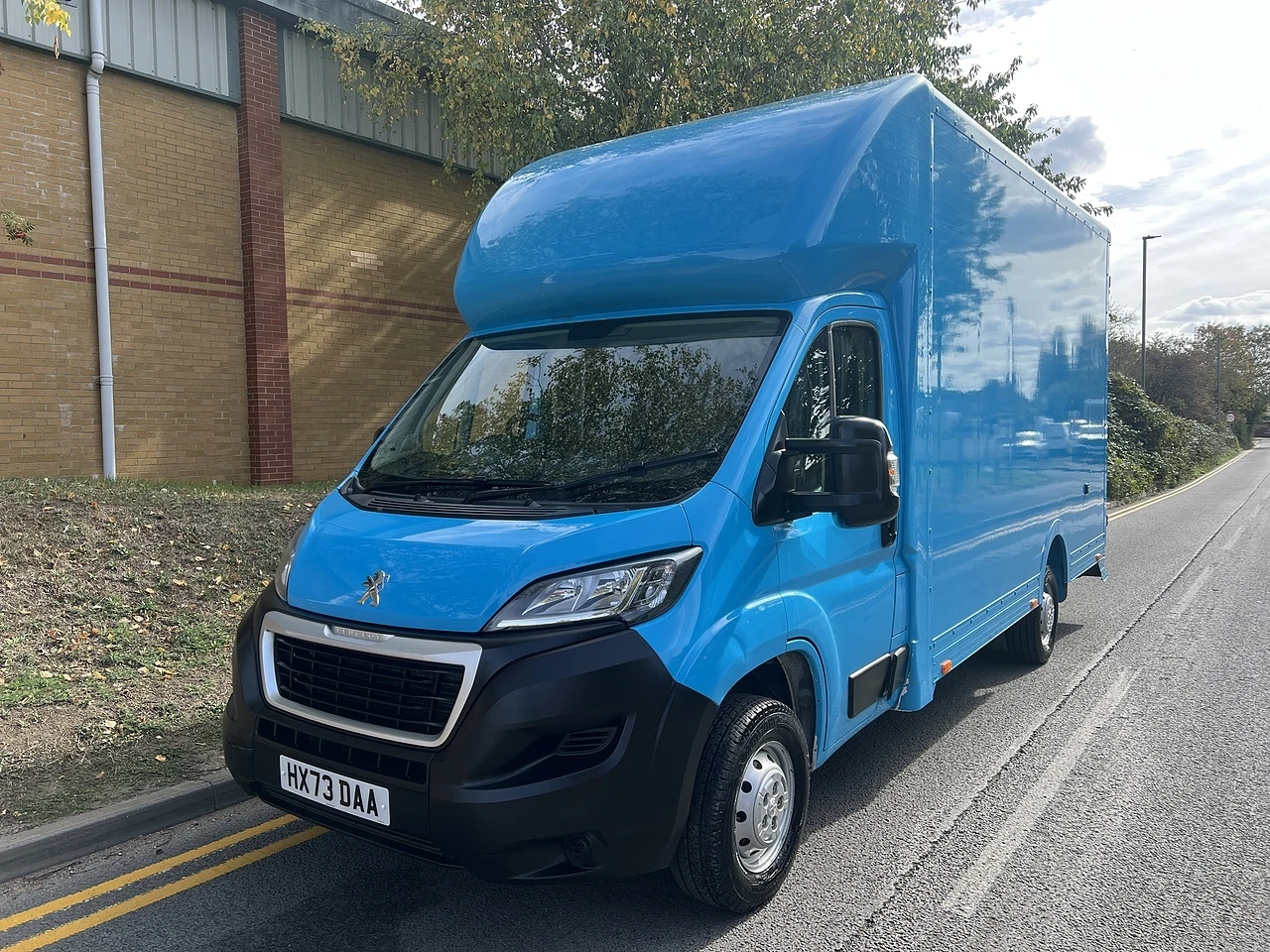 2023 Peugeot Boxer Luton Box Van — front three-quarter view