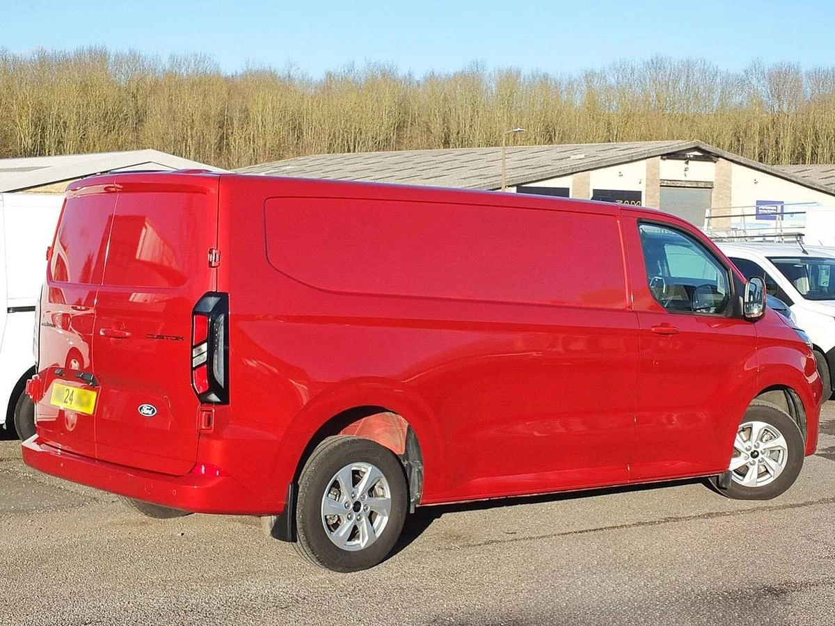 2024 Ford Transit Custom Panel Van — rear three-quarter view