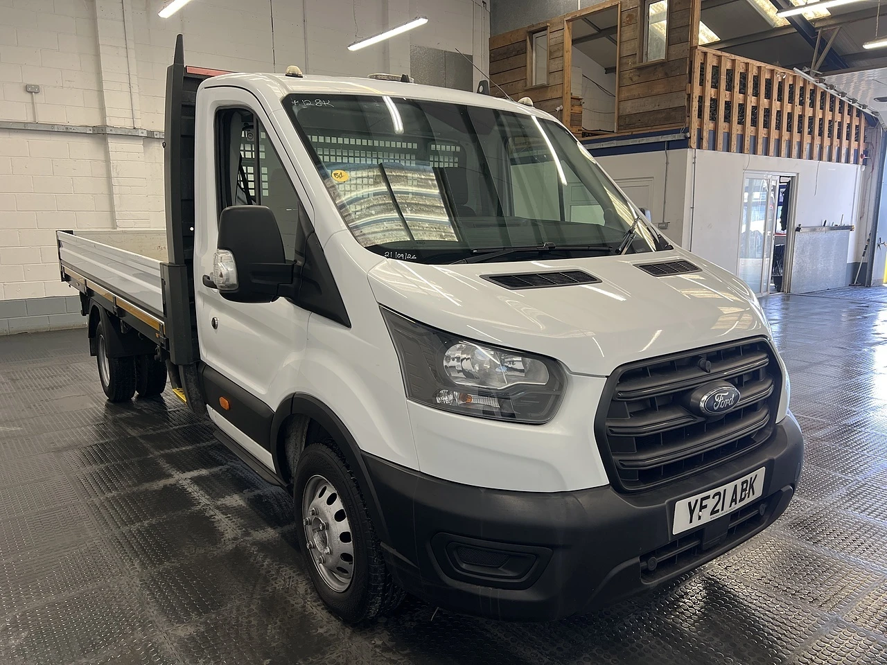 2021 Ford Transit Dropside Van — front three-quarter view