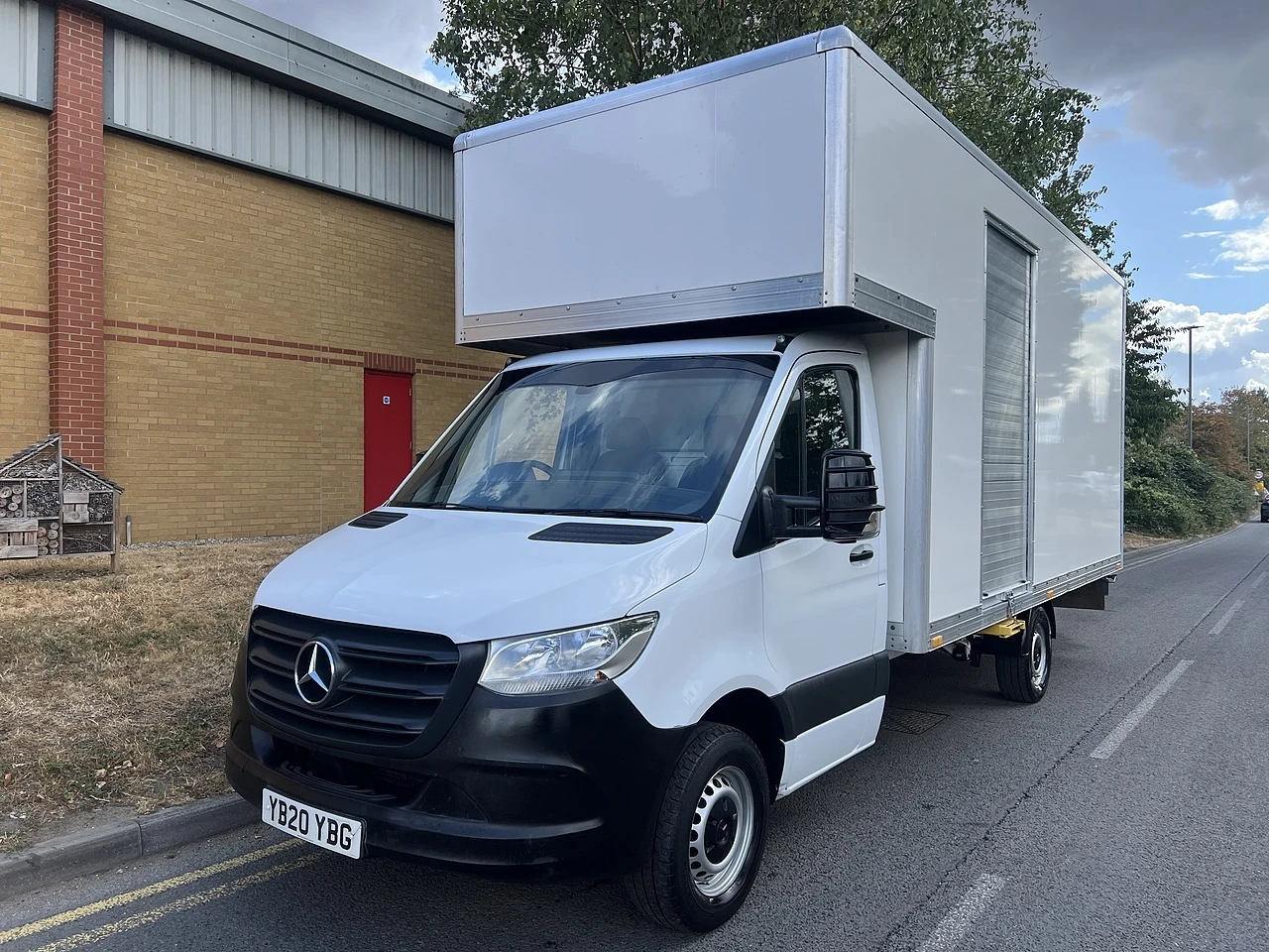 2020 Mercedes-Benz Sprinter Luton Box Van — front three-quarter view