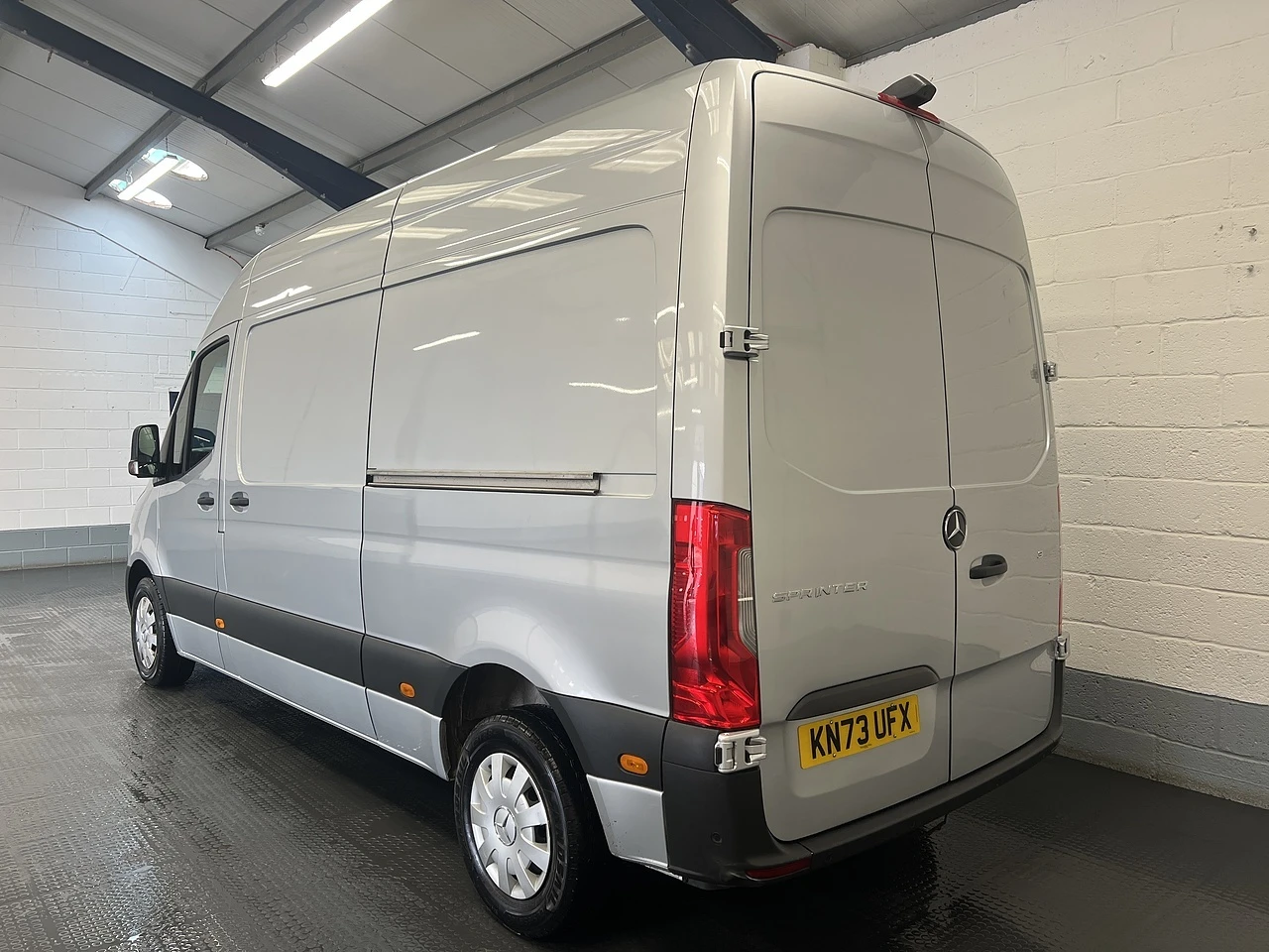 2023 Mercedes-Benz Sprinter High Roof Panel Van — rear three-quarter view