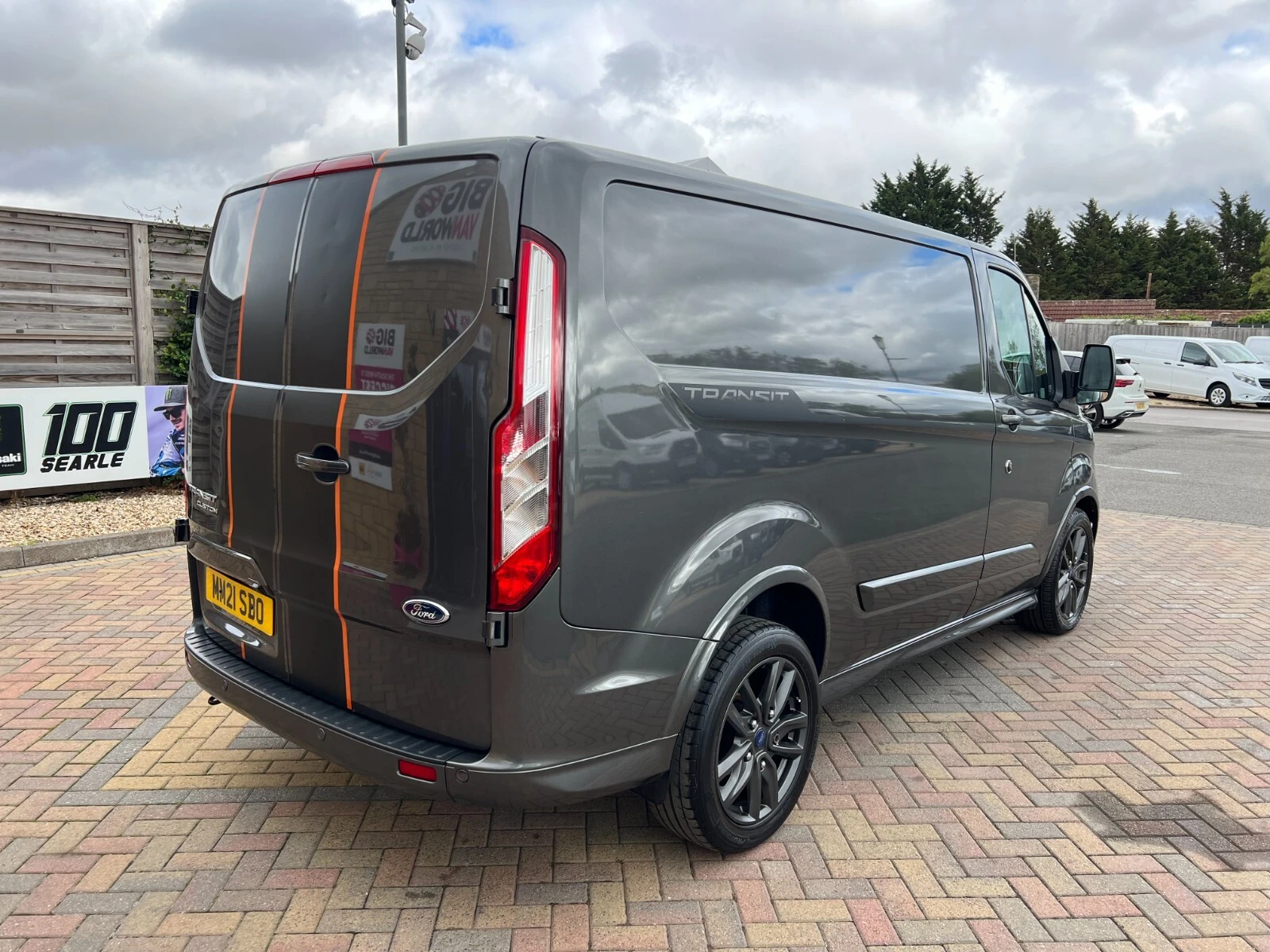 2021 Ford Transit Custom Panel Van — rear three-quarter view