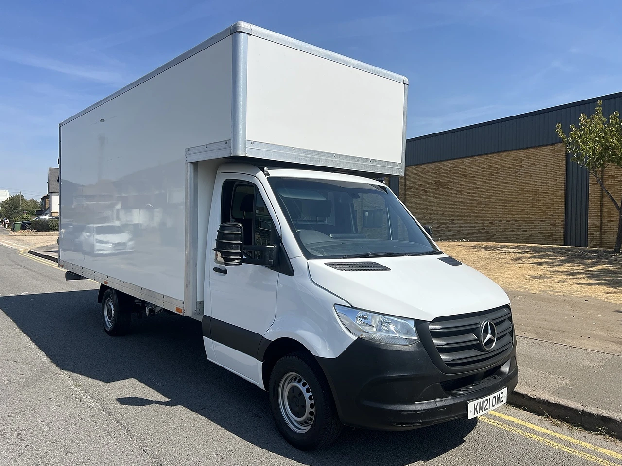 2021 Mercedes-Benz Sprinter Luton Box Van — front three-quarter view