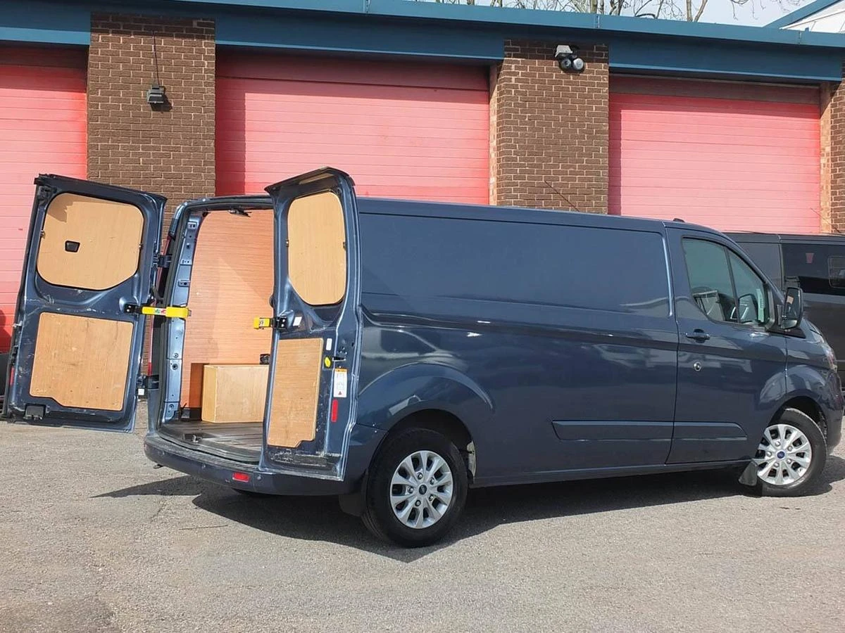 2023 Ford Transit Custom Panel Van — rear three-quarter view