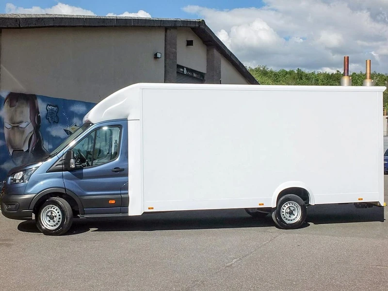 2025 Ford Transit Luton Low Loader Van — side view