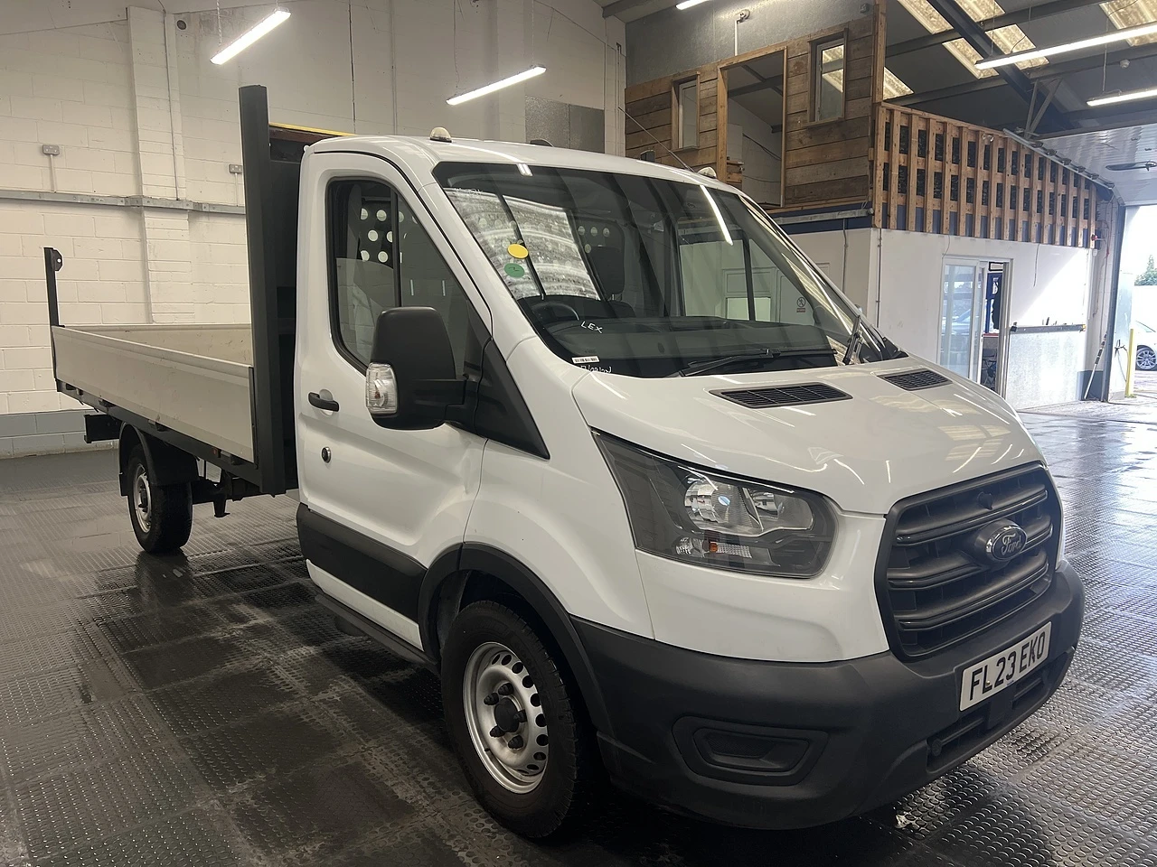 2023 Ford Transit Dropside Van — front three-quarter view